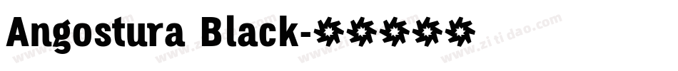 Angostura Black字体转换